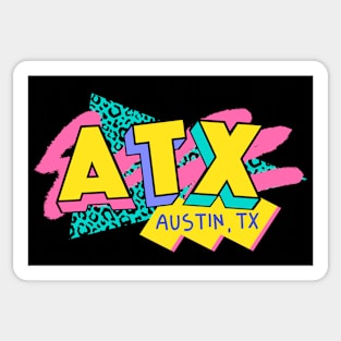 Retro 90s Austin ATX / Rad Memphis Style / 90s Vibes Sticker